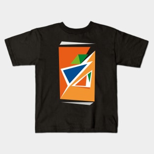 Item F7 of 30 (Fanta Orange Abstract Study) Kids T-Shirt